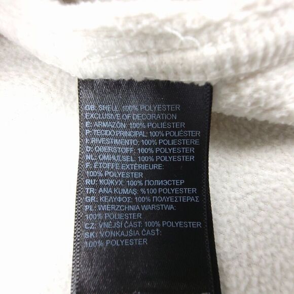 THE NORTH FACE 1/4 Zip Long Sleeve Fleece Sweater Jacket Gorpcore XS Ivory Cream - Picture 10 of 10